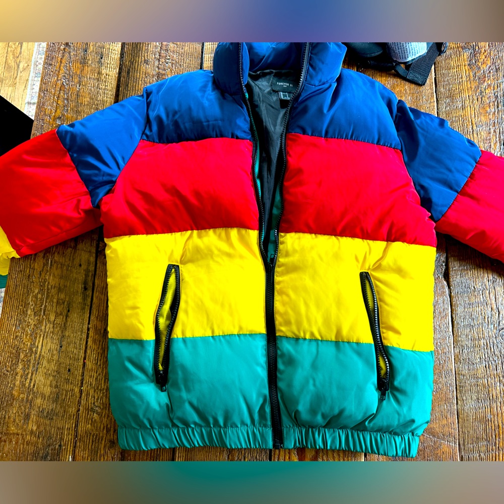 Puffer coat/ forever 21 /barley worn /men’s S/